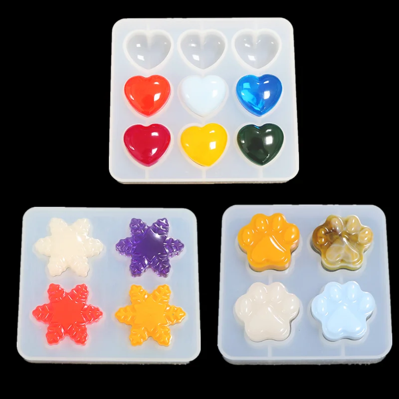 

Popular1 PC Heart Claws Snowflower Silicone Resin Epoxy Jewelry Molds For DIY Crafts UV Resin Jewelry Tools