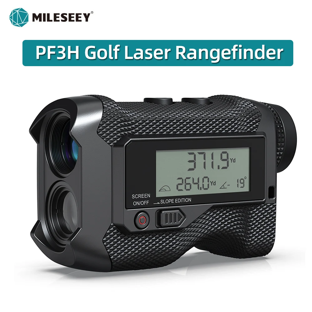 Mileseey-dual Display Golf Rangefinder com Estojo Protetor Mini Telescópio Medidor de Medida para Esporte Caça Pf3s Pf260
