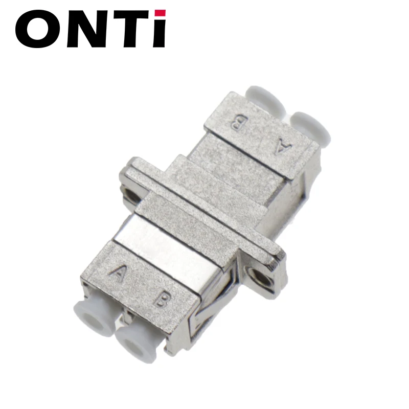 ONTi LC UPC Duplex single-mode Fiber optic Adapter LC Optical fiber coupler LC APC Fiber flange LC Metal Connector