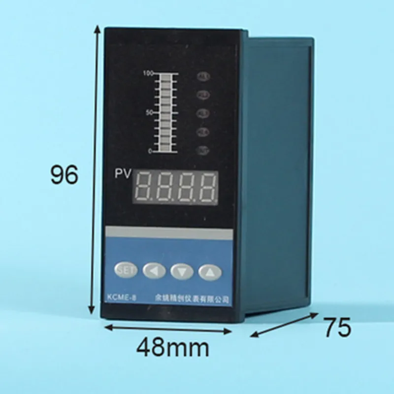 DC 4-20mA Input Water Liquid Level Pressure Controller Meter Gauge w 4 Ways Relay and DC24V Output LPG Level Sensor