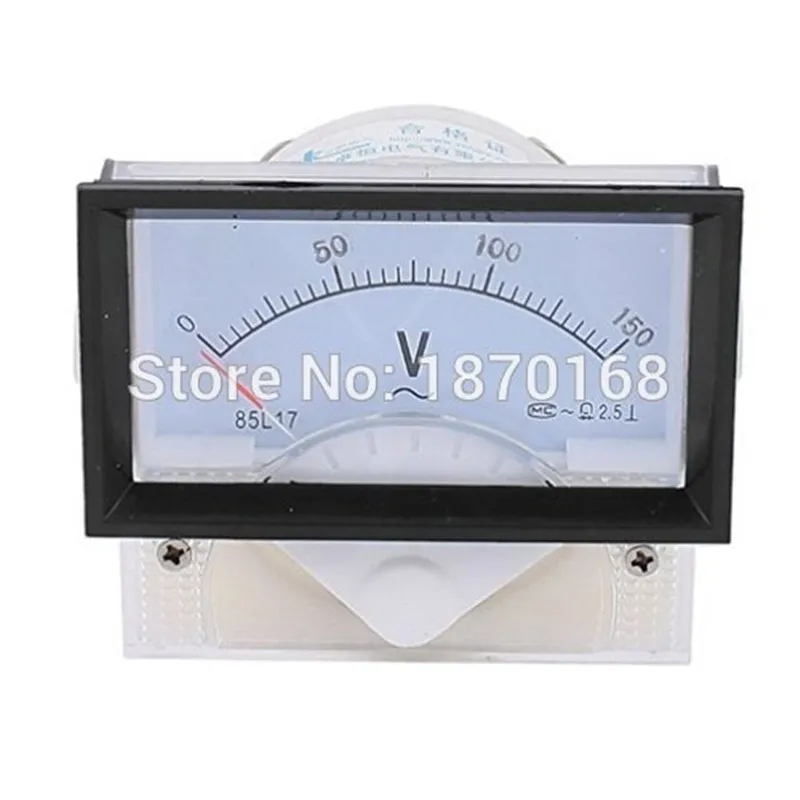 85L17 AC 5V 10V 15V 25V 30V 45V 50V 75V 100V 150V 250V 300V 450V 500V 70mmx40mm Rectangle Analog Volt Voltage Panel Meter