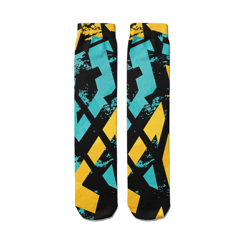 3D Kühlen Doodle Druck Socken Mode Trend Hip Hop Oberschenkel Hohe Socken Bunte Glückliche Lustige Harajuku Baumwolle Warme Lange Socken