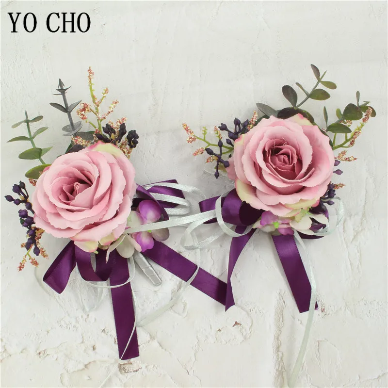 Homem boutonnieres flores corsage pino boutonniere buttonhole dama de honra irmãs mão flores casamento buttonhole testemunha corsage