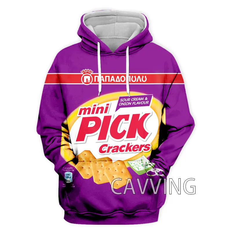 New Fashion  Women/Men's 3D Print Candy Snack Bag Chocolate Sauce Hoodies  Sweatshirts Harajuku Hoodie Sweatshirts Tops Clothing