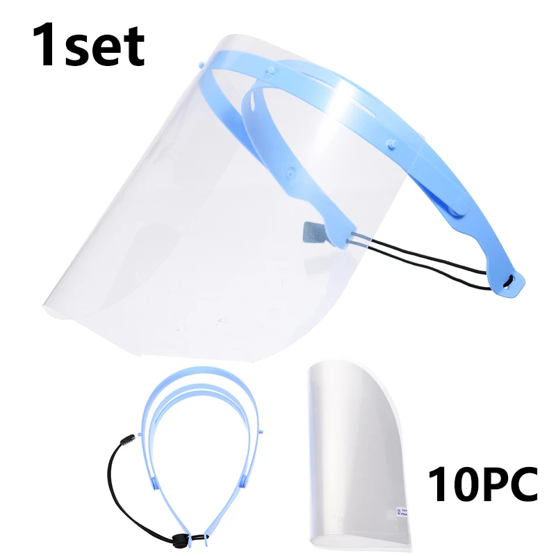 Dental Protective Face Dental Face Shield with  Detachable Face Shield Anti-Fog Dustproof Replacement Covers Dentist Tools