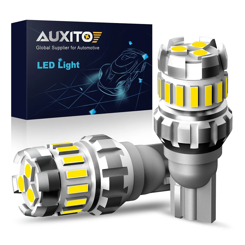 AUXITO 2x T16 T15 W16W LED Bulb Canbus Car Reverse Light For Mitsubishi Lancer 9 10 I200 ASX Pajero 4 Nissan Tiida Sentra Teana