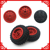 2pcs/set 50mm alloy rim wheel for rc hobby model car 1-10 WPL D12 drift truck upgraded part