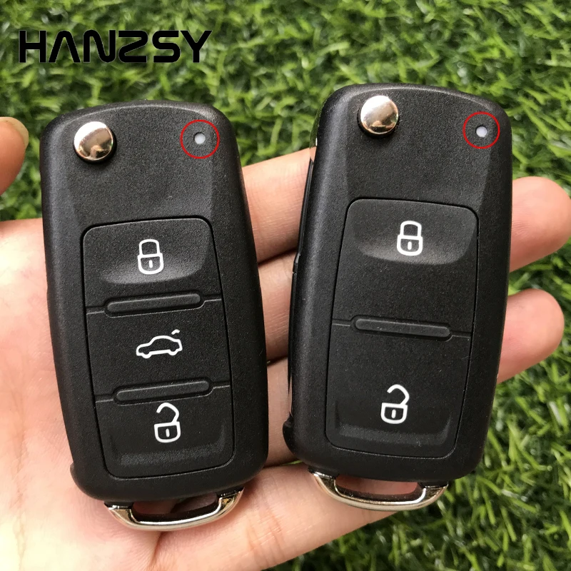 2/3 Buttons Remote key Case For Skoda Octavia VW Volkswagen Golf Sagitar SEAT Mk6 Polo Passat CC Tiguan Car Flip Key Shell Fob