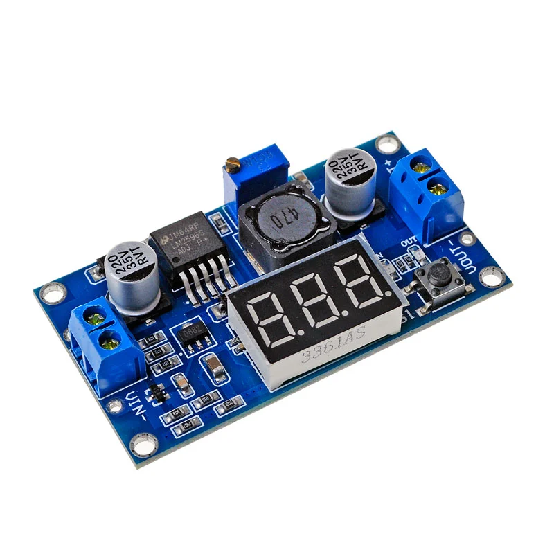 LM2596 DC DC Step Down Converter Voltage Regulator LED Display Voltmeter 4.0~40 to 1.3-37V  Buck Adapter Adjustable Power Supply