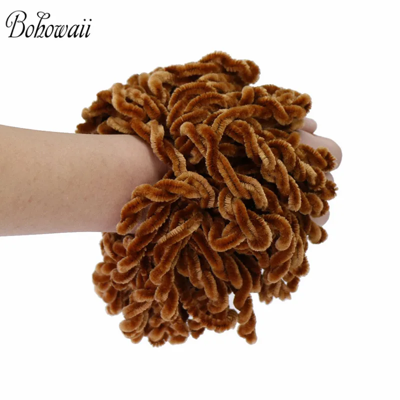 BOHOWAII Fashion Hairbands Muslim Hair Accessories for Women Hijab Scrunchies Femme Musulman Ozdoby Do Wlosow