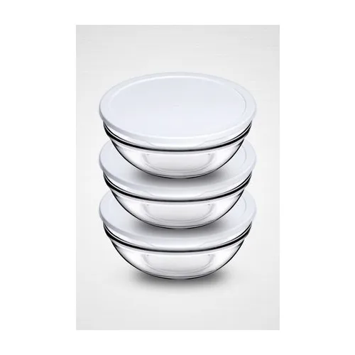 Pasabahce Chef's 3'lü White Cover Storage Container