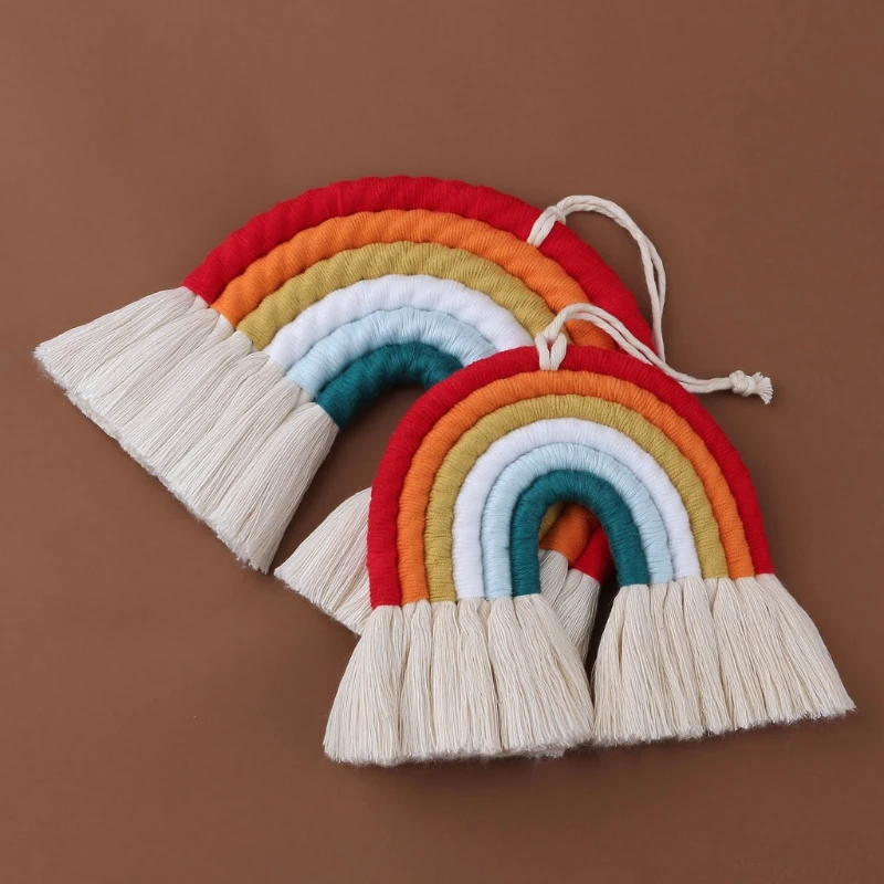 Bild 5: 8 schichten Nordic Woven Regenbogen Tapisserie Wohnkultur Wand Hängen Spielzeug Kindergarten Decor Wohnzimmer Kinder Mädchen Schlafzimmer Dekoration