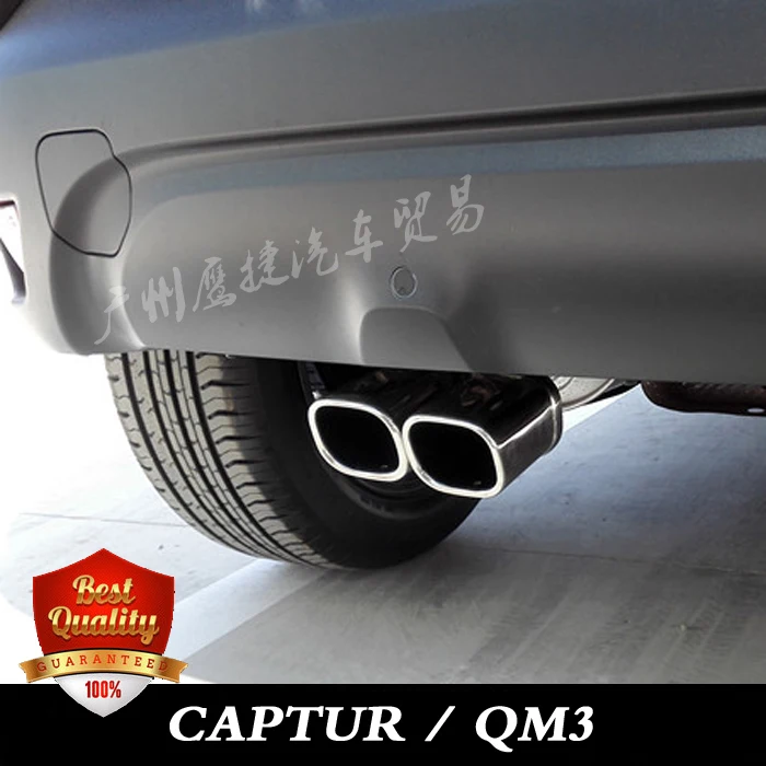 

For RENAULT CAPTUR / SAMSUNG QM3 Stainless Steel Exhaust Pipe Tail Pipe Muffler Auto Accessories 1 PCS