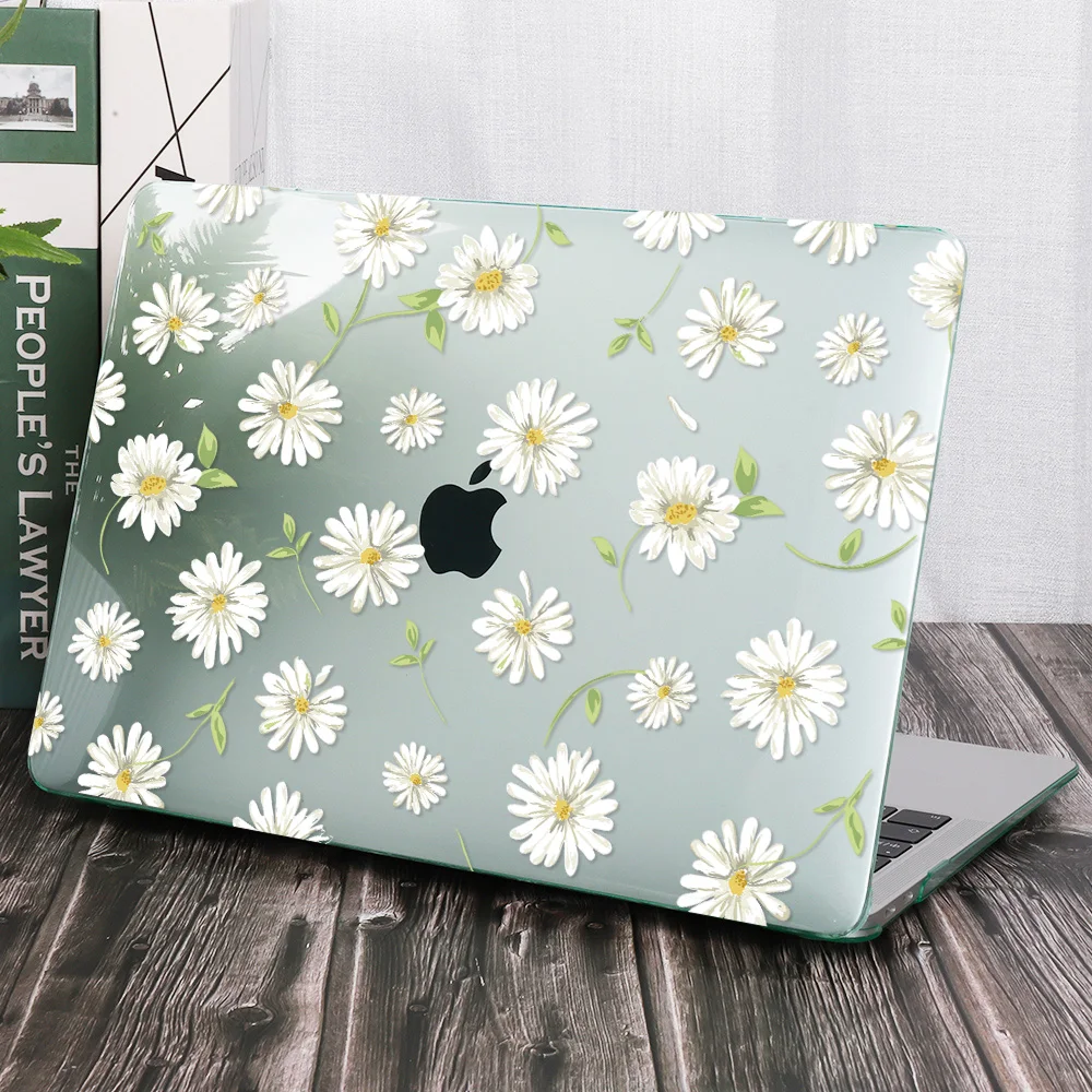 حافظة لاب توب ليتل ديزي لاجهزة ماك بوك اير برو ريتينا 11 12 13 15 16 بوصة 2020 تاتش ID M1 A2337 A2338 A2289 غطاء بلاستيكي صلب