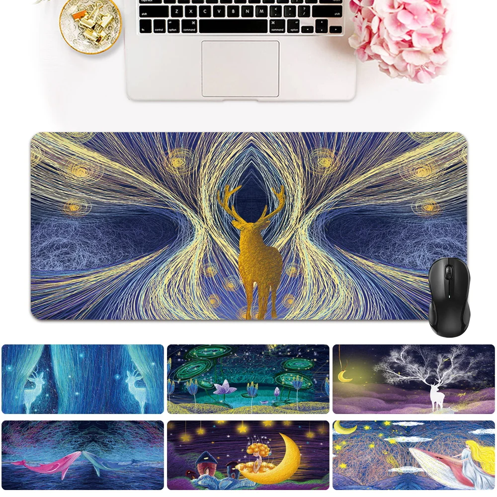 

Portable Home Office Desktop Computer Game Mousepad Resting Protective Surface Table Dining Writing Mat Easy Clean PU Leather