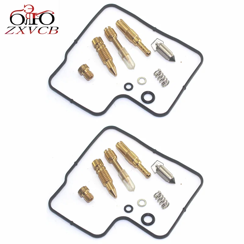 2set for XRV650 Africa XRV650 1988-1990 Motorcycle carburetor repair kit floating needle seat parts