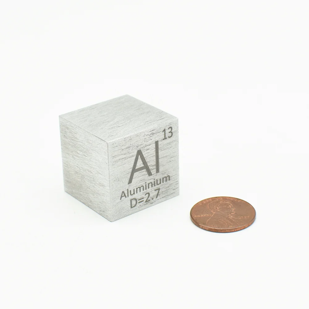 

Metal Aluminium 1Inch Density Cube Al 99.99% Pure Carved Element Periodic Table Metal Collection DIY Display 25.4x25.4x25.4 Mm