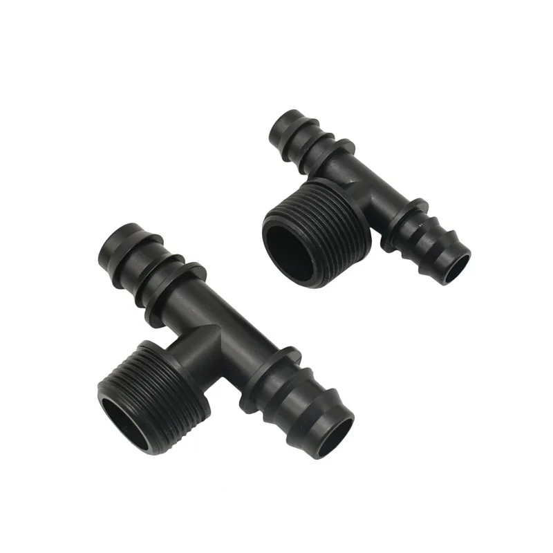 Male 3/4 to 16mm 20mm hose water splitter tee connector 1/2 3/4 2-way Garden hose tee fittings 3 pcs