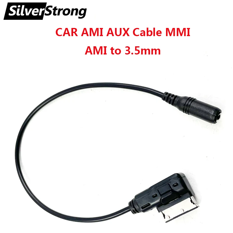 Audio Music Adapter Socket For AUDI A3 A4 A5 A6 Q5 Q7 3.5mm Jack AMI AUX Cable/AMI with RCA cable