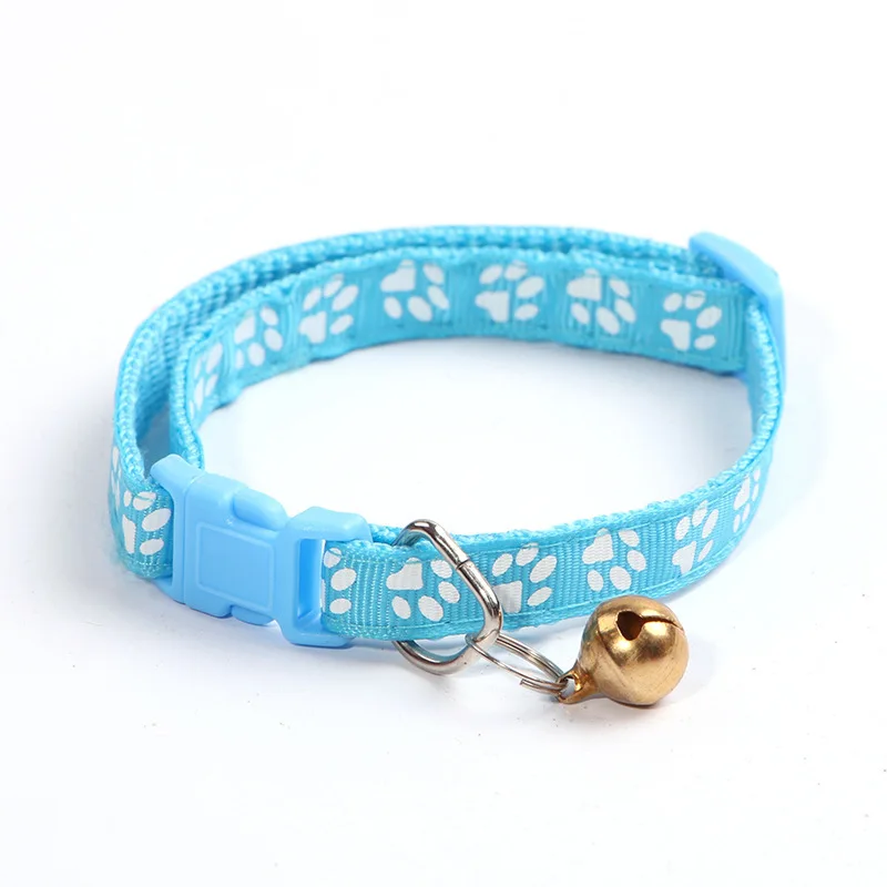 Kitten Collar Cat Accessories Adjustable Nylon Buckle Dog Collar Chain Dog Necklace Fitting pet Collars For Cats Dogs Pet Decor