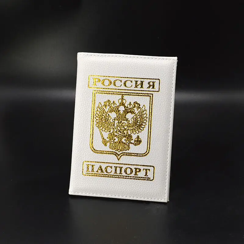 Pink Passport Cover Russia Travel Passport Case Women Cute Fashion Covers for Passports Soft Pu leather Passport Protector