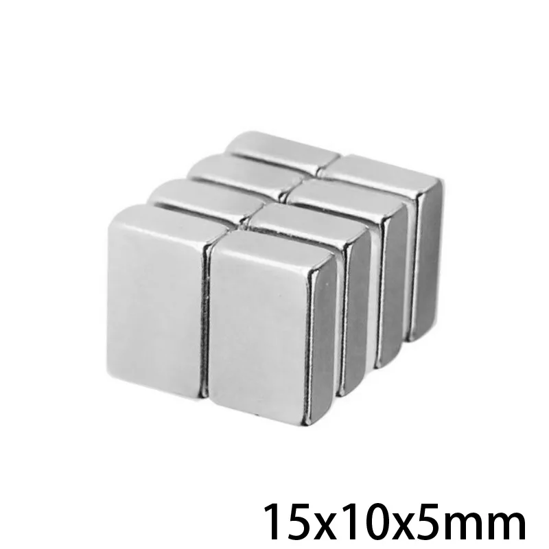 5/10/20/50/100PCS 15x10x5 mm Cuboid Block Magnetic 15X10mm Neodymium Magnet 15x10x5mm Permanent NdFeB Super Magnets 15*10*5