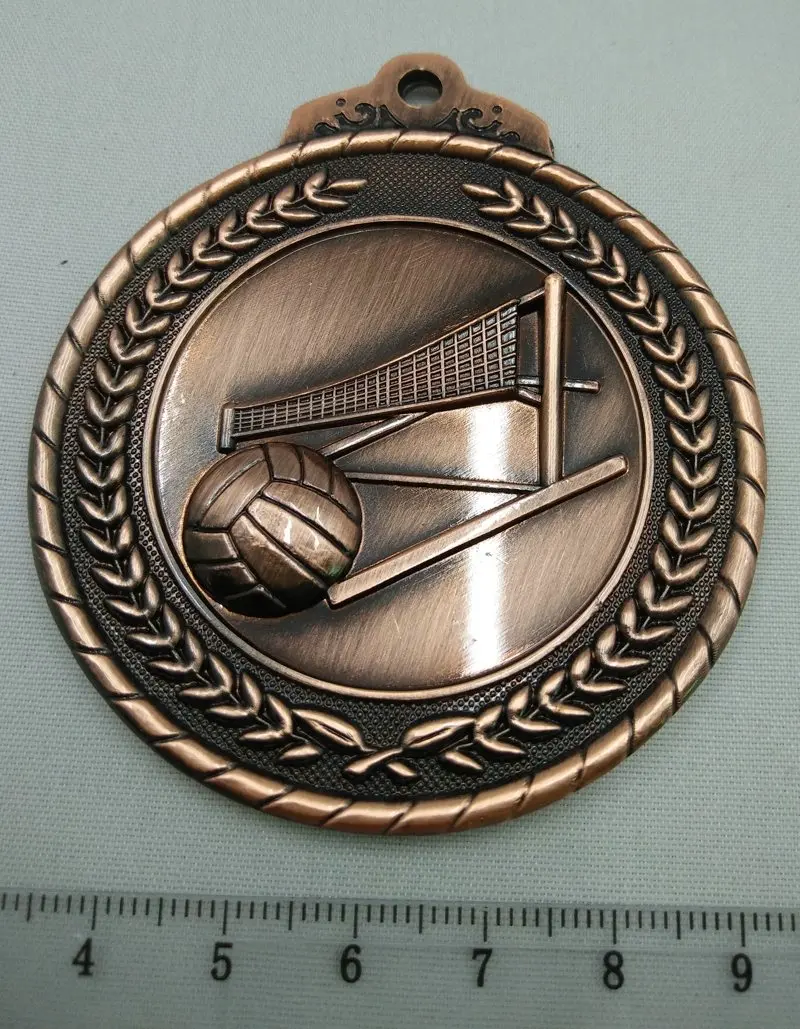 Sports medal Volleyball School Sports Medal Gold Silver Bronze Movement Communication Ability/self-confidence Developing Unisex