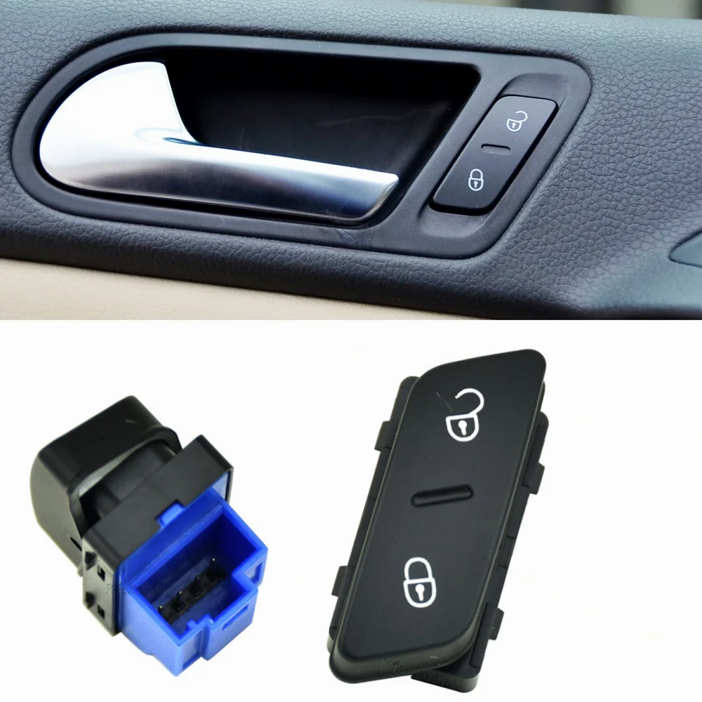 For VW Jetta Golf 5 MK5 Passat CC Tiguan Car Central Locking Safety Switch Door Lock Button 1K0 962 125 B 1K0962125B