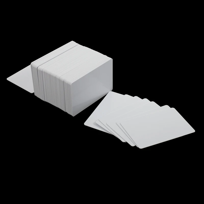 100 cartões plásticos do pvc cartões de visita plásticos carimbo quente cartão de membro plástico de impressão dupla face