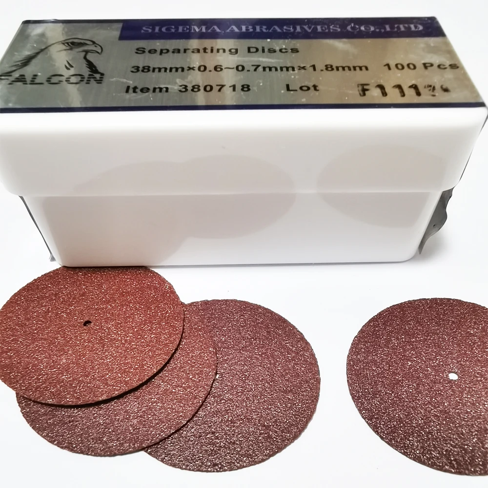 Dental Lab Products,Separating discs 100 pcs/box,38*0.6~0.7*1.8mm