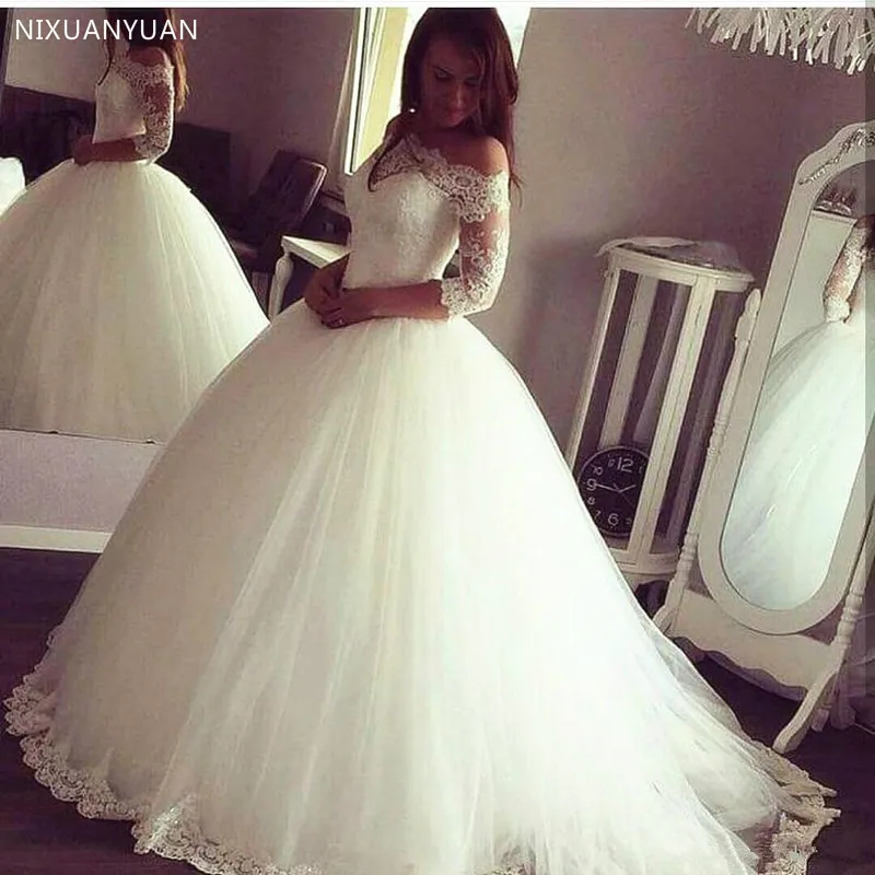 Vestido De Noiva 2021 арабский; Бальное платье принцессы; Свадебные платья; Robe De Mariage развертки поезд на заказ размера плюс свадебное платье