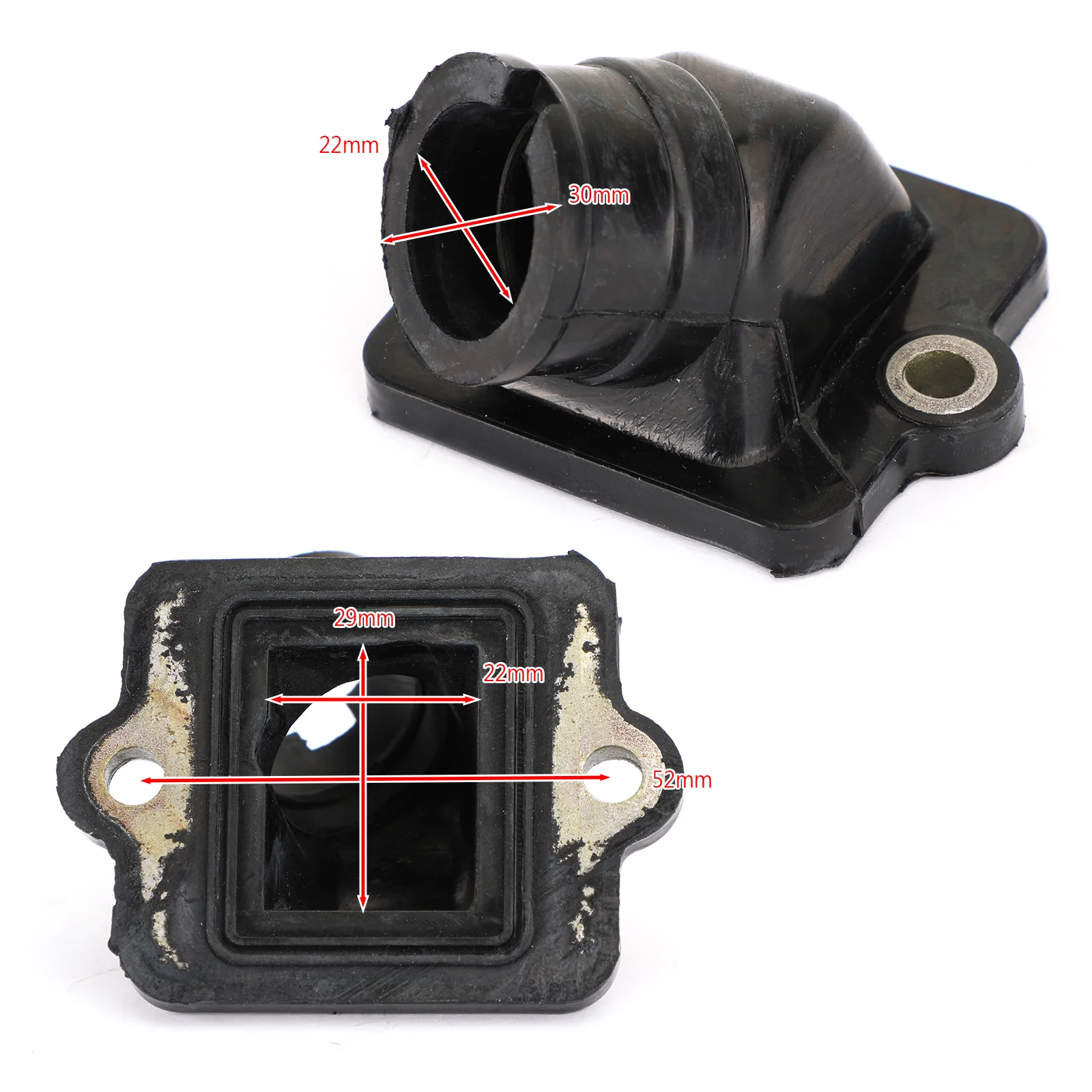 Artudatech Intake Manifold Boot For Piaggio Liberty NRG Zip NTT TPH 50cc 2-Stroke Cylinder for Aprilia SR 50 LC