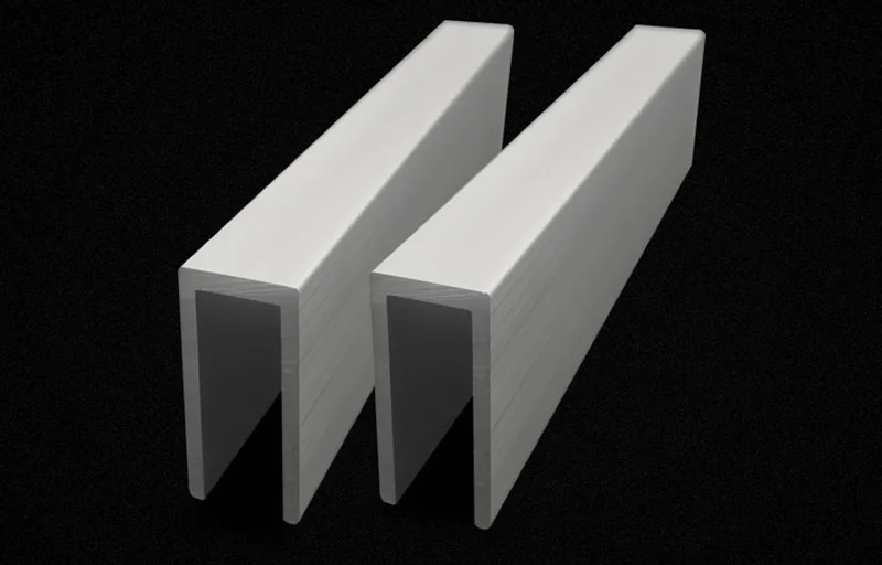 U-shape  Aluminum, Outer width 30mm, length 50cm,aluminum alloy glass covered edge strip