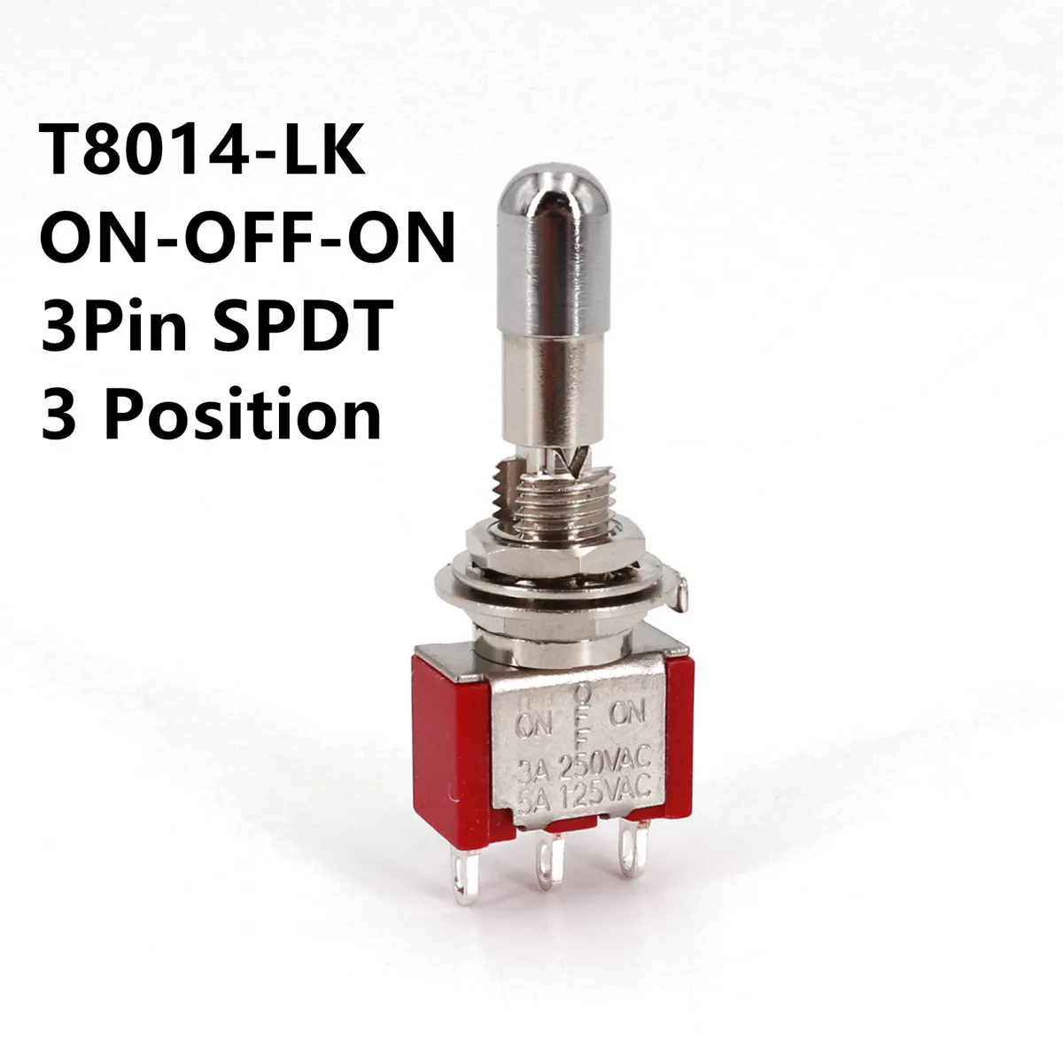 SH T80-T-Serie runder Anti-Mischhandling-Verriegelungshebel mit 6,35 mm Mini-Kippschalter für Schalttafelmontage