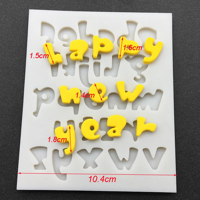 Lowercase Letters Silicone Mold Sugarcraft Fondant Cake Decorating Tools Cupcake Baking Mold