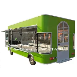 Mobile Food Truck Van Snacks Shop Ice Cream Hot Dog Cart Vegetable Selling Fruit Servi Kiosk With Kitchen Applians