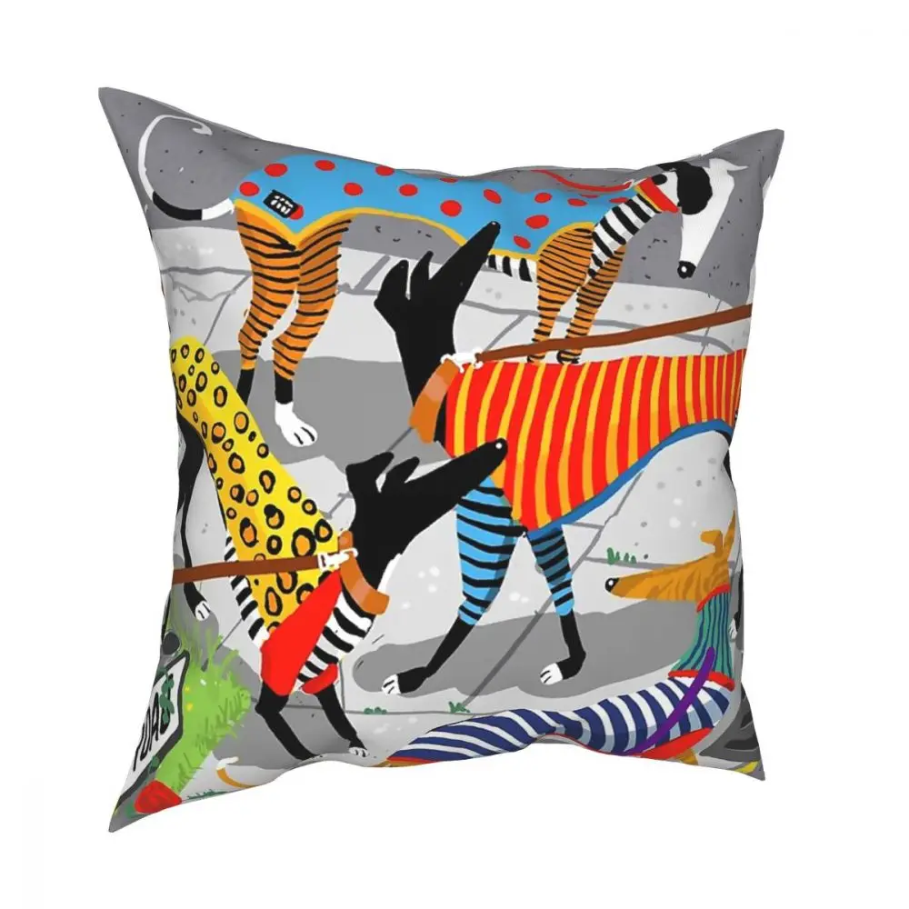 

Greyhound Whippet Sighthound Dog Throw Pillow Cover Throw Pillow Customized Cushion Covers