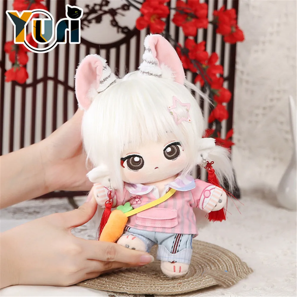 Original Limit Beast Ears Animal No Attributes Plush 20cm Doll Body Toy Earrings Cosplay OM Cute Gift C