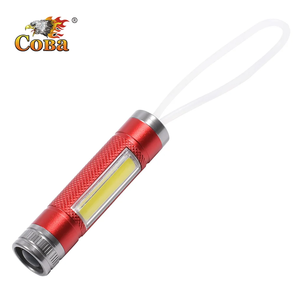 Coba mini LED flashlight bicycle light Portable key lanterna small torch outdoor glare Aluminum alloy waterproof lights