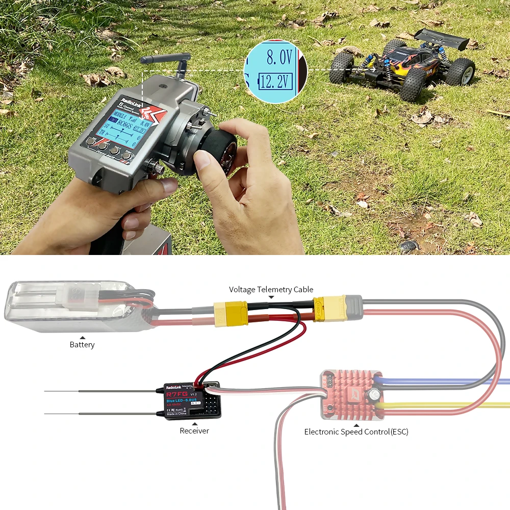 Radiolink R7FG Telemetry Cable of Model Voltage Information Return Accessories BAT Slot Connect Cable Wire