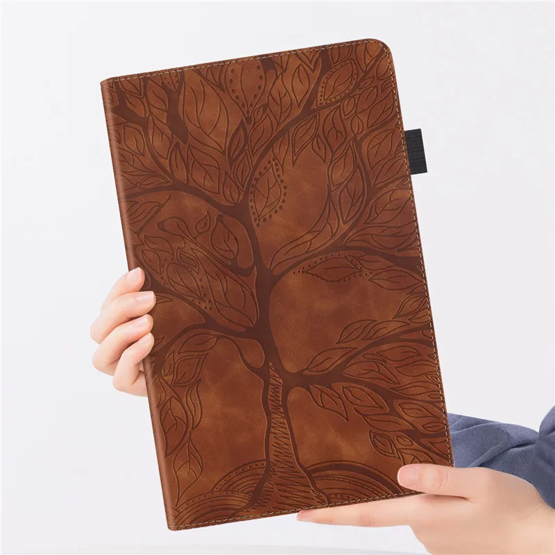 Emboss Tree Leather Flip Case for Huawei Matepad T8 Case Kob2-W09 Kob2-L09 Wallet Stand Tablet For Huawei Matepad T 8 inch Cover