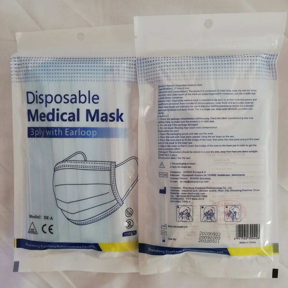 

50pcs Disposable Medical Mask 3 ply with Earloop Breathable Face mask Masks Anti Dust fog Filter Protective Mask