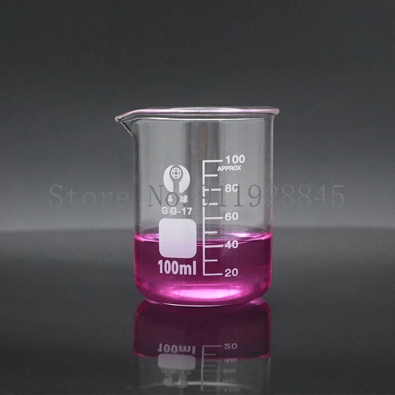 Bécher en verre borosilicaté de laboratoire, haute température, tasse à mesurer à l\'échelle 02/10/2018, équipement de laboratoire, 5ml-300ml