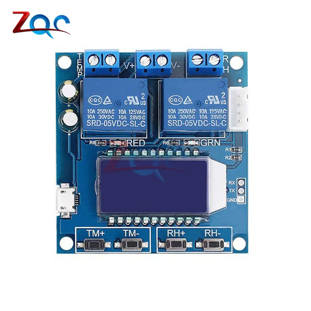 Imagem -03 - Controlador de Temperatura com Umidade Xy-tr01 Sht20 Módulo de Relé com Higrômetro dc 12v e Tela Lcd Umidostato