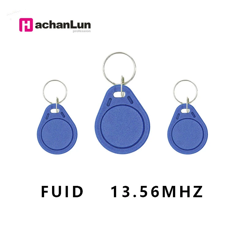 5pcs RFID Tag 13.56Mhz FUID Keychain One-Time UID Variable Block 0 Writable Card Close To Key Card Token Key Keychain Copy Clone