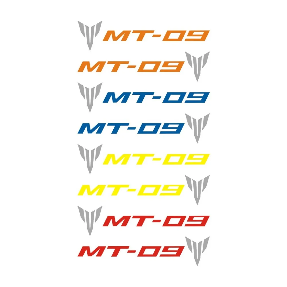 

k-sharp Motorcycle Universal Emblem Reflective Stickers Decals For YAMAHA MT-09 2*pieces