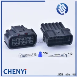 12 pin car waterproof auto connector male or female LED Fog Light Wire Socket Connector 6181-6784 6189-7410 For Honda
