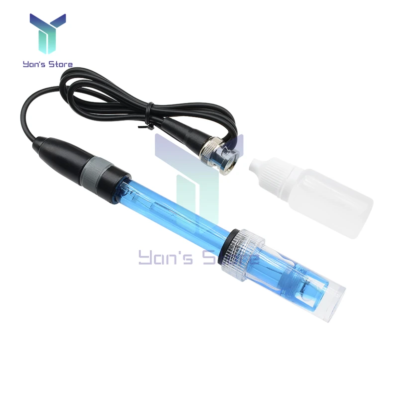 PH Electrode Probe BNC Connector 0-14 Value Detection PH Controller Meter Sensor Digital PH Sensor Electrode Rechargeable Type