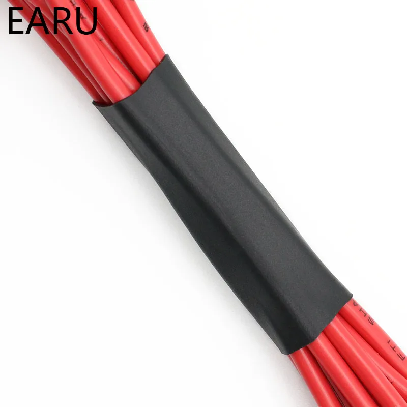 1meter 2:1 Black 15mm 16mm 18mm 20mm 22mm 25mm 28mm 30mm 35mm 40mm Heat Shrink Heatshrink Tubing Tube Wire Dropshipping