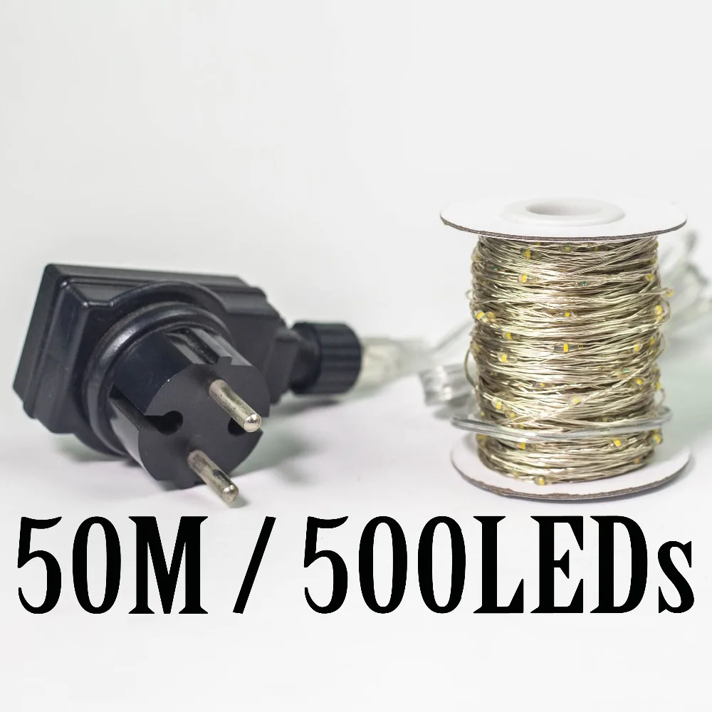 30m 50m 100m 200m LED String Lights Street Fairy Light Waterproof for Outdoor Christmas Fairy Lights Holiday Wedding Decoration
